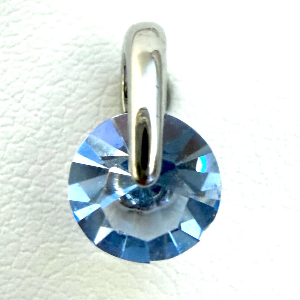 Authentic Givenchy Brilliant Blue Crystal Stud Lobe or Cartilage Earring